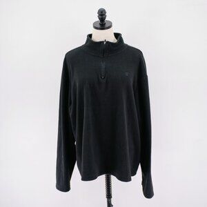 Starter‎ XL Black Fleece 1/4 Zip Sweater / Jacket Polyester